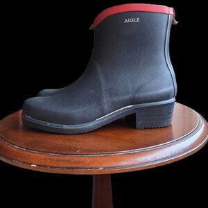 AIGLE Miss Juliette Navy Ankle Boots